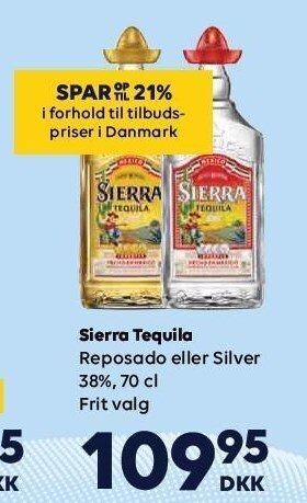BorderShop Sierra Tequila tilbud