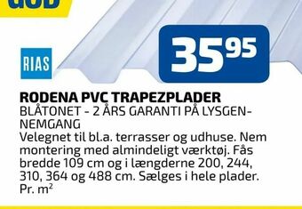 Rodena pvc trapezplader