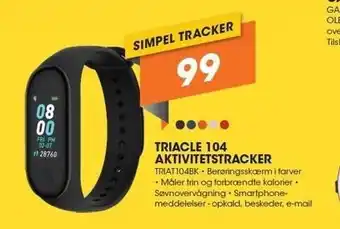 Expert Triacle 104 aktivitetstracker tilbud