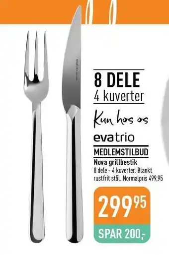 Imerco Eva Trio nova grillbestik - medlemstilbud tilbud