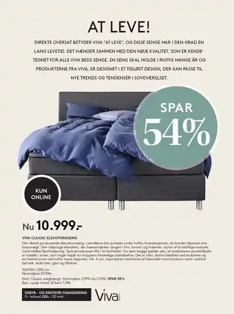 SengeSpecialisten Viva Classic Elevationsseng tilbud