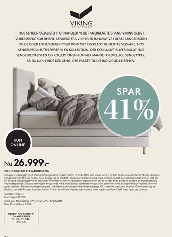 Viking Hultaby Elevationsseng