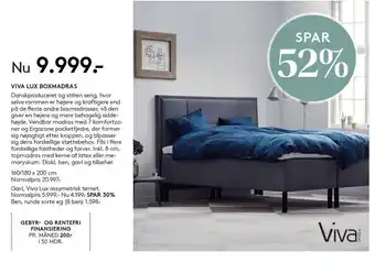 SengeSpecialisten Viva Lux Bomadras tilbud