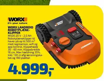 Worx landroid robotplæne- klipper