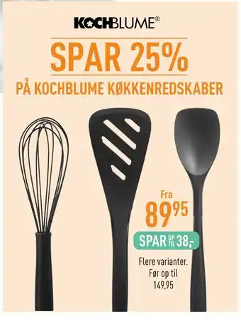 Kochblume køkkenredskaber