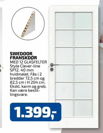 Davidsen Swedoor franskdør tilbud