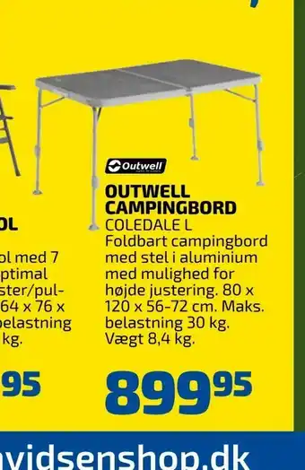 Outwell campingbord