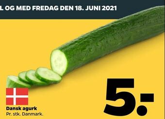 Netto Dansk agurk tilbud