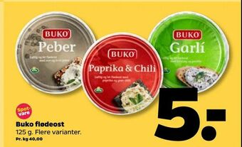 Netto Buko flødeost tilbud