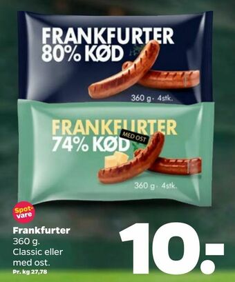 Netto Frankfurter tilbud