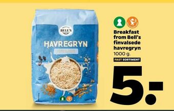Netto Breakfast from Bell's finvalsede havregryn tilbud