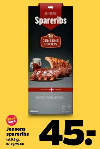 Netto Jensens spareribs tilbud