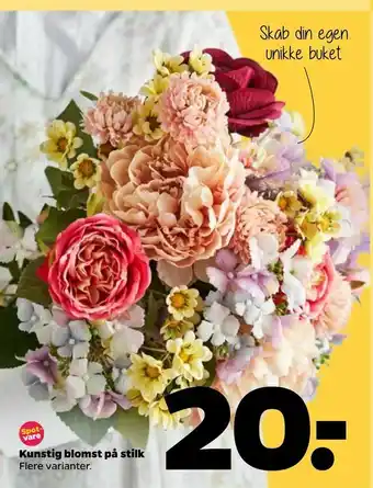 Netto Kunstig blomst på stilk tilbud