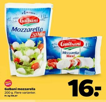 Netto Galbani mozzarella tilbud
