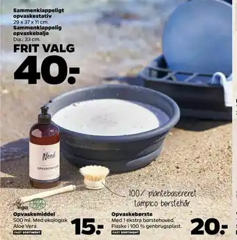 Netto Sammenklappeligt opvaskestativ, Sammenklappelig opvaskebalje tilbud
