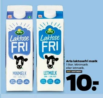 Netto Arla laktosefri mælk tilbud