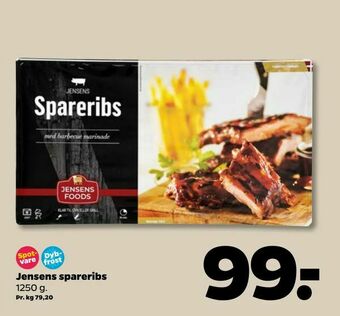 Netto Jensens spareribs tilbud