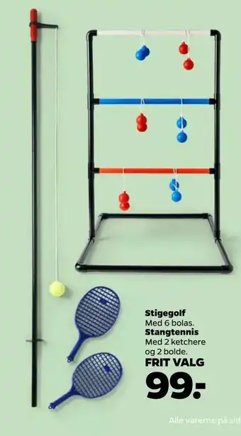 Netto Stigegolf Stangtennis tilbud