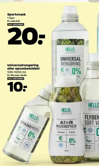 Netto Universalrengøring eller opvaskemiddel tilbud