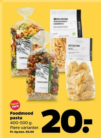 Netto Foodmood pasta tilbud
