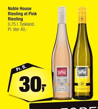 Calle Noble House Riesling el Pink Riesling tilbud