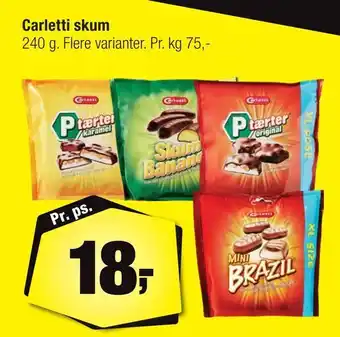 Calle Carletti skum tilbud