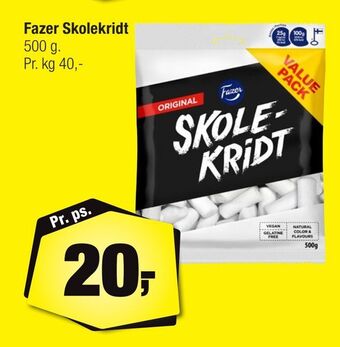 Calle Fazer Skolekridt tilbud