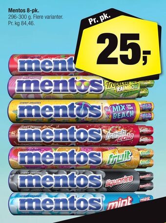 Calle Mentos 8-pk tilbud