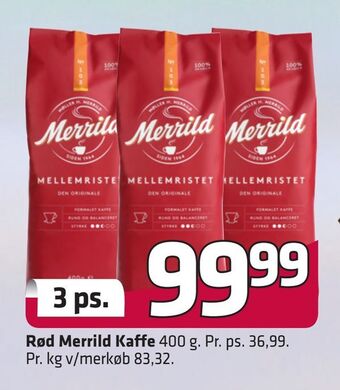 Fleggaard Rød Merrild Kaffe tilbud