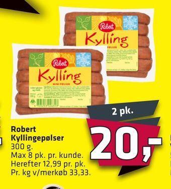 Fleggaard Robert Kyllingepølser tilbud