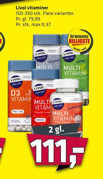 Fleggaard Livol vitaminer tilbud