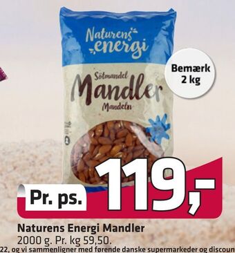 Fleggaard Naturens Energi Mandler tilbud