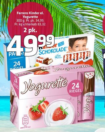 Fleggaard Ferrero Kinder el. Yogurette tilbud