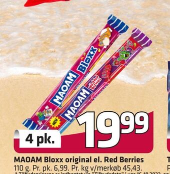 Fleggaard MAOAM Bloxx original el. Red Berries tilbud