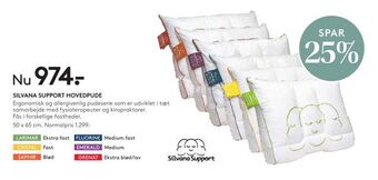 SengeSpecialisten Silvana support hovedpude tilbud