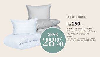SengeSpecialisten Borås cotton cille sengetøj tilbud