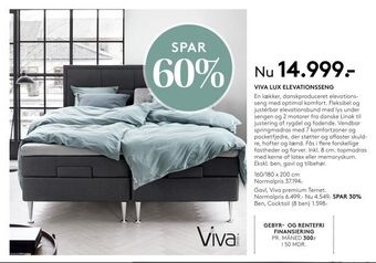 SengeSpecialisten Viva lux elevationsseng tilbud