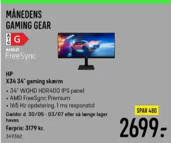 Elgiganten Hp monitor tilbud