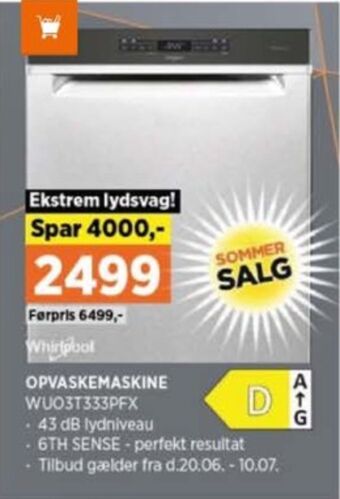 Whirlpool opvaskemaskine