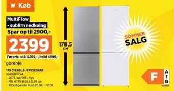 Power Gorenje køle/fryseskab tilbud