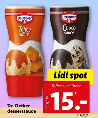 Let-Køb Dr. Oetker dessertsauce tilbud