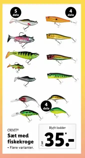 Sæt med fiskekroge