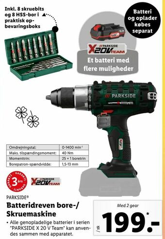Let-Køb Batteridreven bore-/ Skruemaskine tilbud