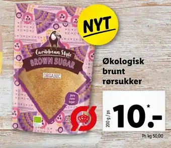 Økologisk brunt rørsukker
