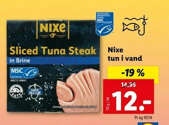 Let-Køb Nixe tun i vand tilbud