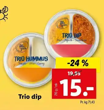Let-Køb Trio dip tilbud