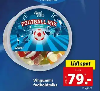 Let-Køb Vingummi fodboldmiks tilbud