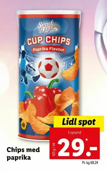 Let-Køb Chips med paprika tilbud