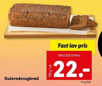 Let-Køb Gulerodsrugbrød tilbud