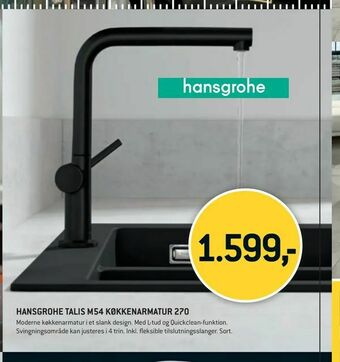 Hansgrohe talis m54 køkkenarmatur 270